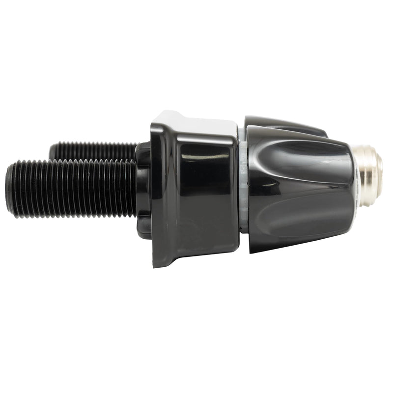 RecPro RV Exterior Faucet Hot/Cold | High Pressure Sprayer | Metal | Optional Flex Spout | RV Exterior Shower Faucet (No Flex Spout, Black) No Flex Spout
