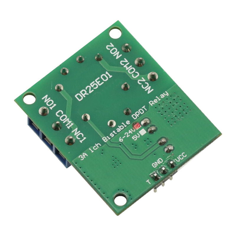 DC 6V-24V Double Pole Double Throw DPDT Relay Module Self-Locking Bistable Switch Low Pulse Trigger Board