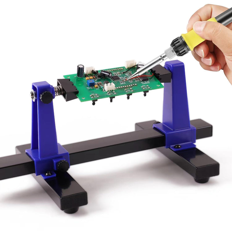 Noah Adjustable PCB Holder Circuit Board Clamp Roating Holder Tool for Soldering Desoldering, Soldering Repair Tool 360 Degree Rotation