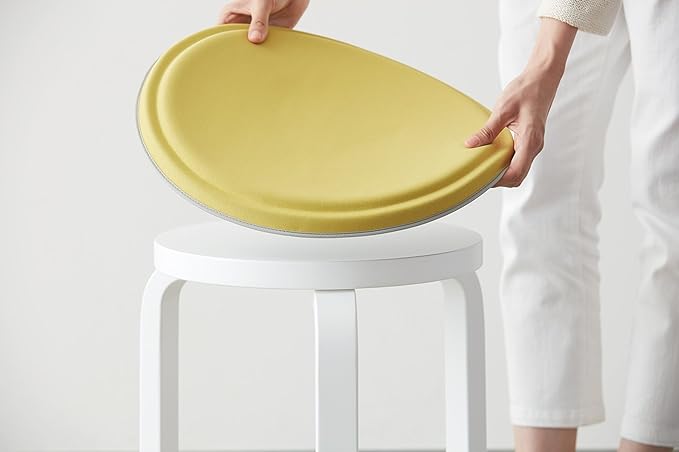 EXGEL PUN20-MB Round Puni Marine Blue Cushion, Back Pain Prevention, Urethane - NewNest Australia