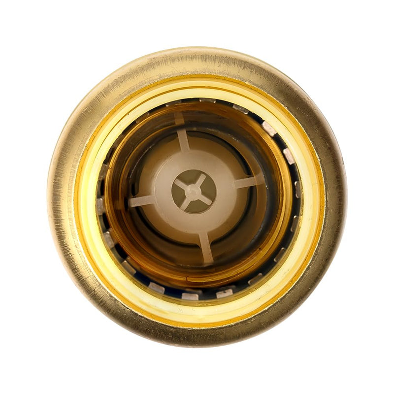 2Pcs EFIELD 3/4"Push Fit Check Valve Brass Fitting(PF-VALVE063-2) Pack 2 3/4 Inch