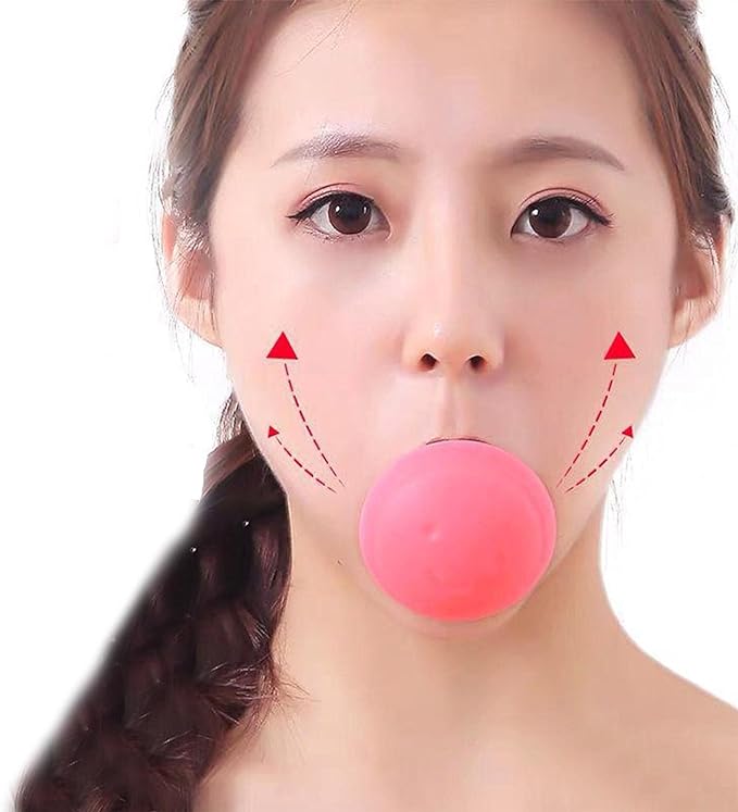 facial fitness ball for exerciser, facial muscle trainer, chin exerciser and neck toner, double jaw exercise device that slims your face and healthy - NewNest Australia