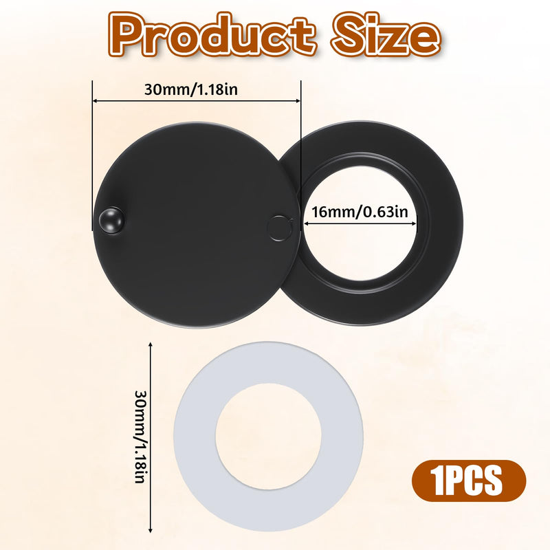Peephole Cover, Peep Hole Covers Privacy Door Viewer Cover with Matching Self Adhesive Installation Tool Home Security Privacy Protection (Matt Black)