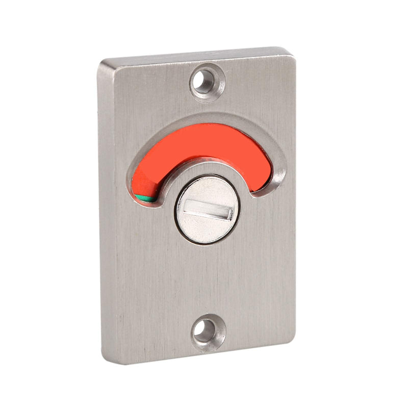Stainless Steel Indicating Door Lock with Green Red Occupancy Indicator for Bathroom Toilet Partition Public Restroom