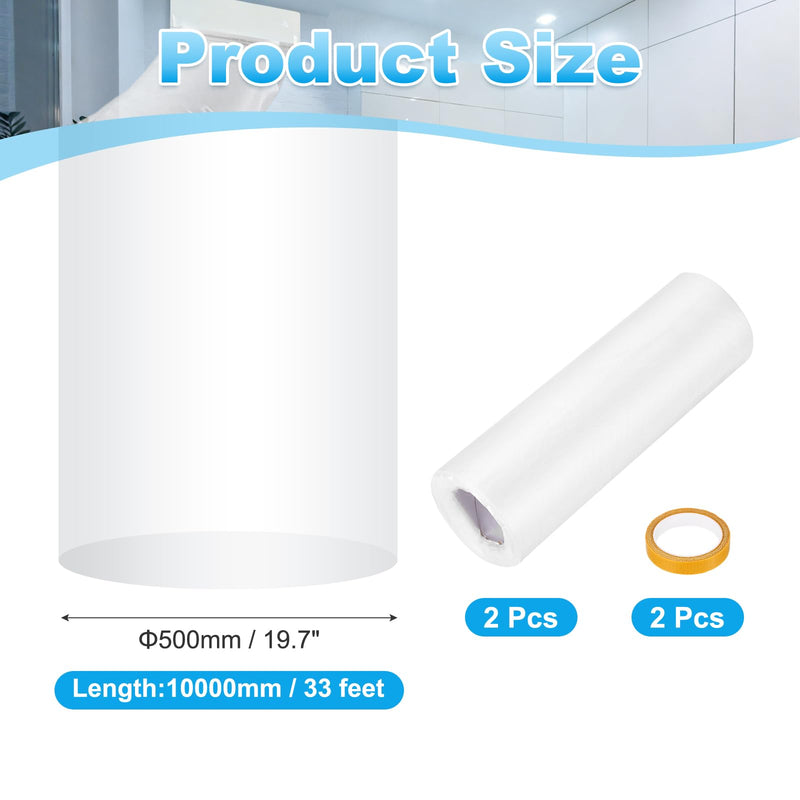 2Pcs Air Conditioner Blowing Bag with Tape 10M/33FT Extended