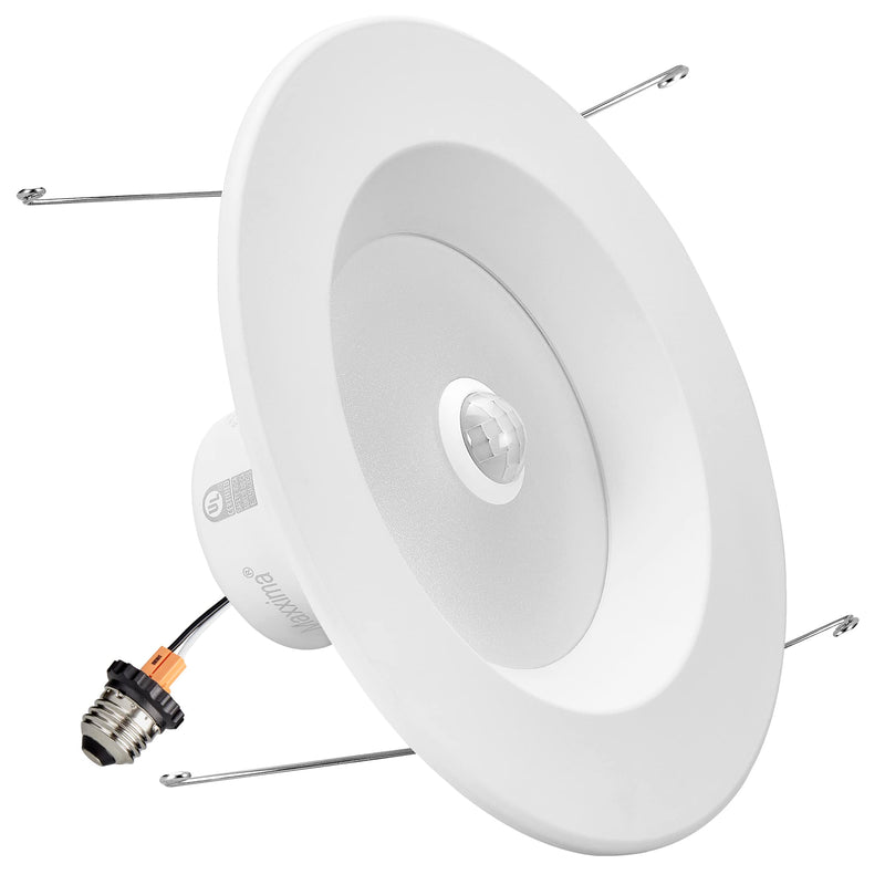 Maxxima 5 in. & 6 in. Retrofit LED PIR Motion Sensor Downlight - 1300 Lumens, 14 Watts, 5 CCT 2700K/3000K/3500K/4000K/5000K, Energy Efficient Indoor Ceiling Lighting Fixture 6 Inch