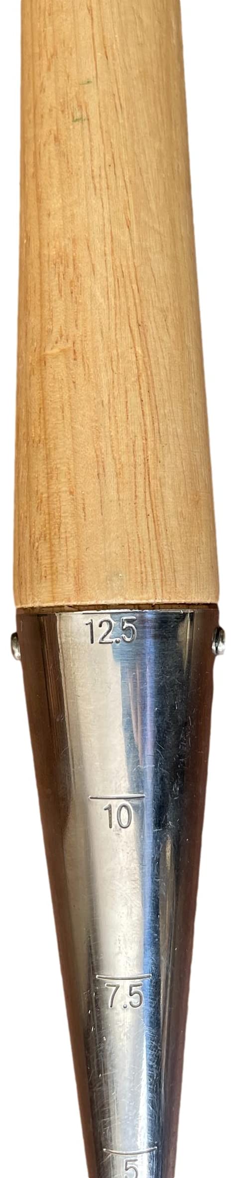 Garden Guru Steel Dibber Planter Tool for Planting Seeds & Bulbs - High Carbon Steel & Comfortable Wood Carved Handle - for Consistent Planting Flowers Tulips, Daffodils, Dahlias 1 Pack