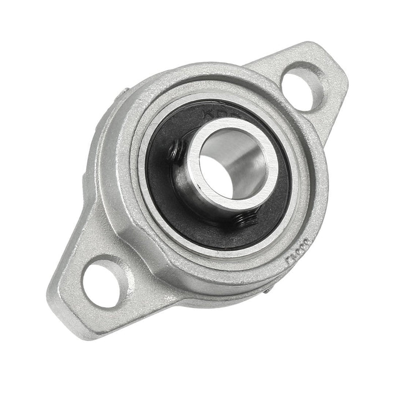 Sydien Pillow Block Bearing 4Pcs 10mm/0.39" ID Zinc Alloy Bore Pillow Flange Mounted Self-aligning Bearing, KFL000