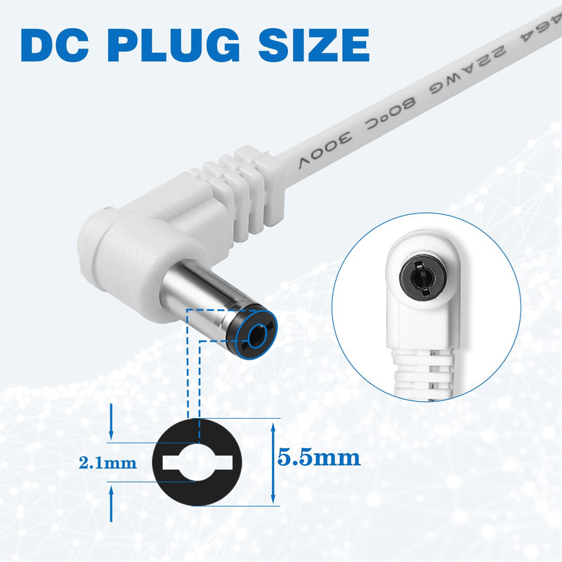 24 Volt AC 1000mA Power Adapter for Smart Sprinkler Controller,Indoor Irrigation System Controller,24V 1A AC to AC Wall Adapter Transformer Compatible with Most Smart Sprinkler Controller (White) White