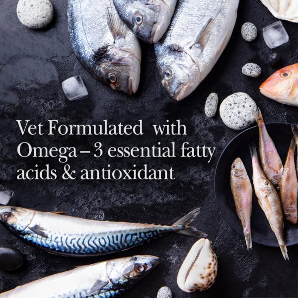 Nutri-Vet Fish Oil Supplements for Dogs | Skin and Coat Omega 3 Supplement | Dog Dry Skin & Dog Shedding Support | 100 Count Softgels - PawsPlanet Australia