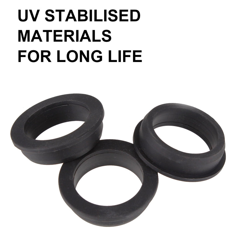 65 Pack Top Hat Rubber Grommets for Wiring Assortment Kit Waterproof Wire Grommets Automotive, Firewall Silicone Plug for Holes, Vinyl Tubing in Hydroponic and Irrigation Systems, 5 Sizes #5 sizes, 65 pcs