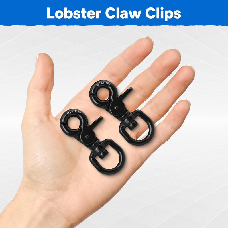 5 Pack Trigger Snap Hooks, 2.65" Heavy Duty Lobster Claw Clasps Scissor Snaps, 316 Stainless Steel Lobster Claw Clips for Flag Pole, Dog Leash, Cage, Camera Straps, Key Chains 5 Pack
