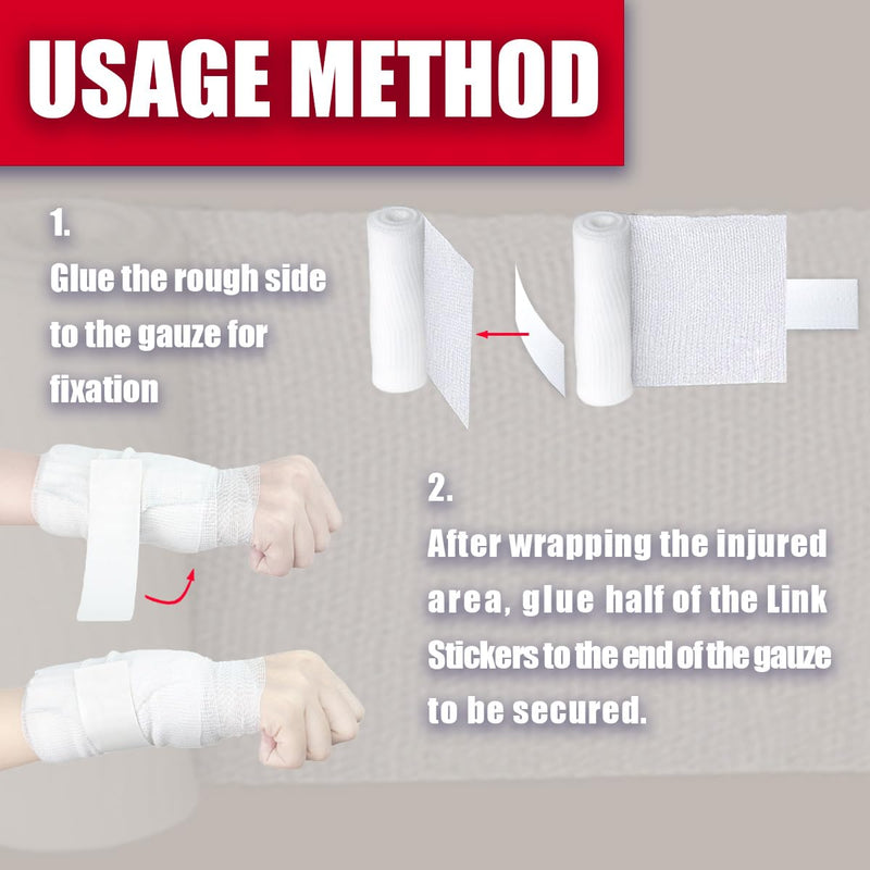 32 Pack Gauze Rolls Bandages 4 ” x 4.1 yd Premium Quality Lint and Latex-Free Conforming Stretch Bandages Designed for Effective Wound Care for Wound Dressing Support (Individually Packed) Pack of 32