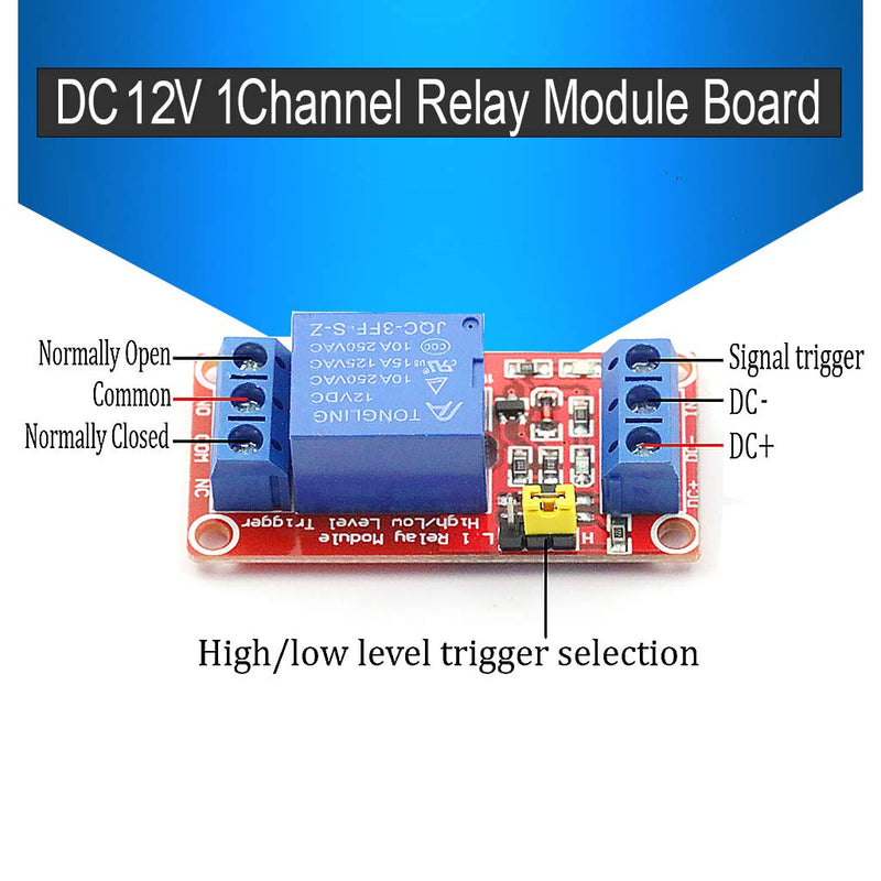 12v Relay Module 8Pack 1 Channel Relay Module 12v Relays Board with Optocoupler Support High/Low Level Trigger for Arduino Relays 12v Relay 1 Channel