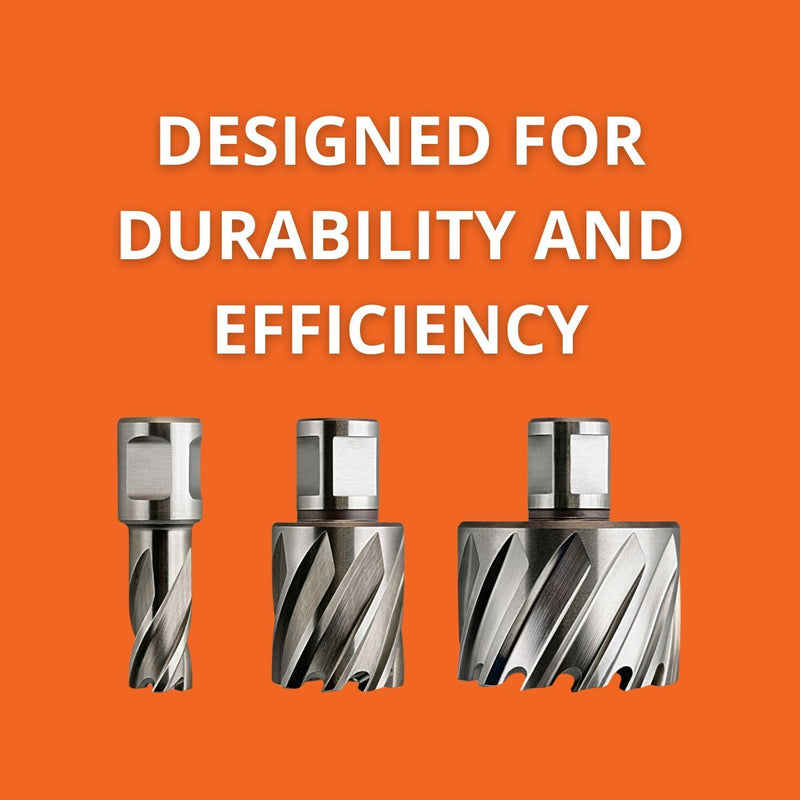 Slugger by Fein HSS Annular Cutter, 7/16" Dia, 1" Depth | 3/4" Straight Shank, Enhanced Cutting Geometry for Precision Drilling, High-Durability Steel, 63134107001 0.4218 Inches 1.000 Inches