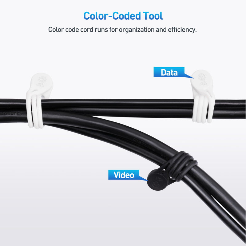 Cable Matters 10-Pack Silicone Magnetic Cable Ties (Magnetic Cord Ties, Magnetic Zip Ties/Cord Organizer) in Black and White - NewNest Australia