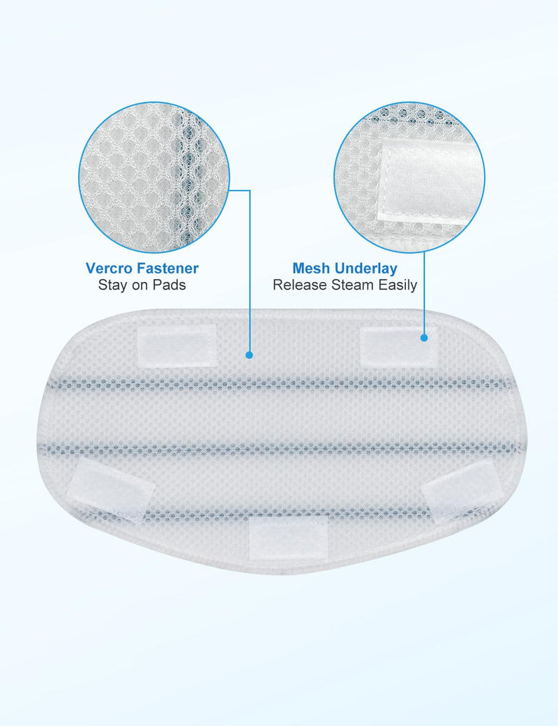 Steam Mop Pads Compatible with PurSteam ThermaPro 10-in-1 and ThermaPro 211 Steam Mop Cleaner Microfiber Pur steam Mop Replacement Pads Washable Reusable Steam Mop Pads for Steamer Floor Cleaning 4 Pack-pursteam Thermapro Steamer Mop Pad