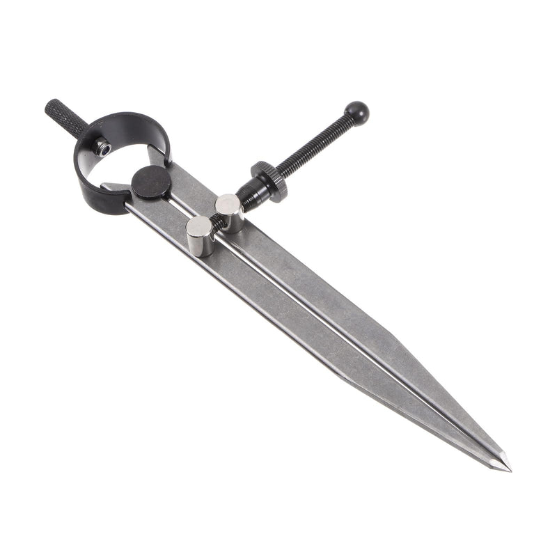 Spring Joint Caliper - [6 Inch] Carbon Steel Spring Divider Caliper with Solid Nut for Metalworking Drawing Use, Flat Leg 6 Inch