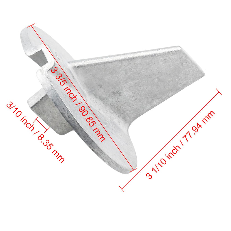 Boat Motor Zinc Trim Tab Anode 6E5-45371-01 Compatible with Yamaha Outboard Engine 115HP-225HP 2/4-stroke, Rep for Sierra 18-6097
