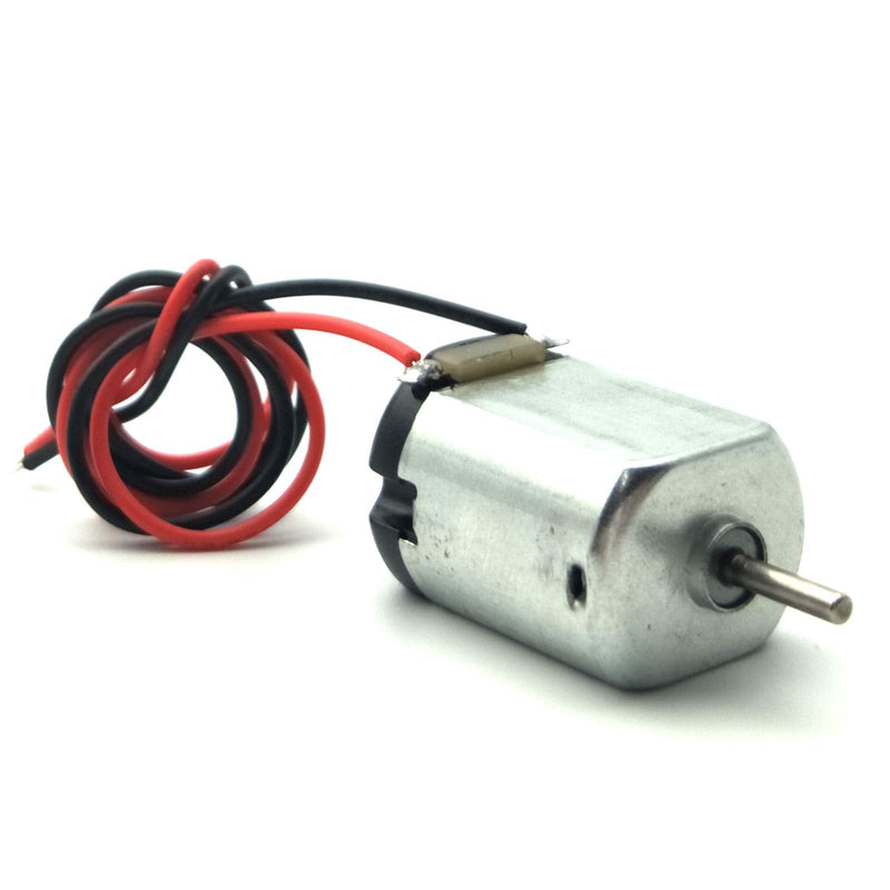 EUDAX 15 Pcs Rectangular DC Motor Mini Electric Motor 1.5-3V 24000RPM with 9.8" Lead Wires with Motor Mounting Bracket Holder for DIY Toys