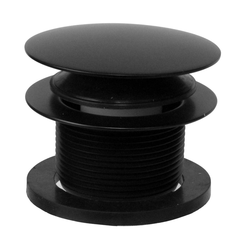 Westbrass D593ARK-62 Plumber's Pack Bath Waste Assembly with Tip-Toe Drain Plug, Illusionary Overflow Faceplate and Sch. 40 ABS Elbows, Matte Black