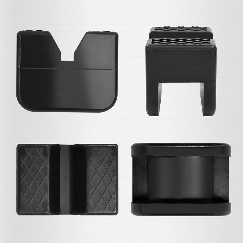 TONDA Jack Stand Pads, Universal Rubber Jack Pad Adapter, Rail Pinch welds Protector, 2 Pack