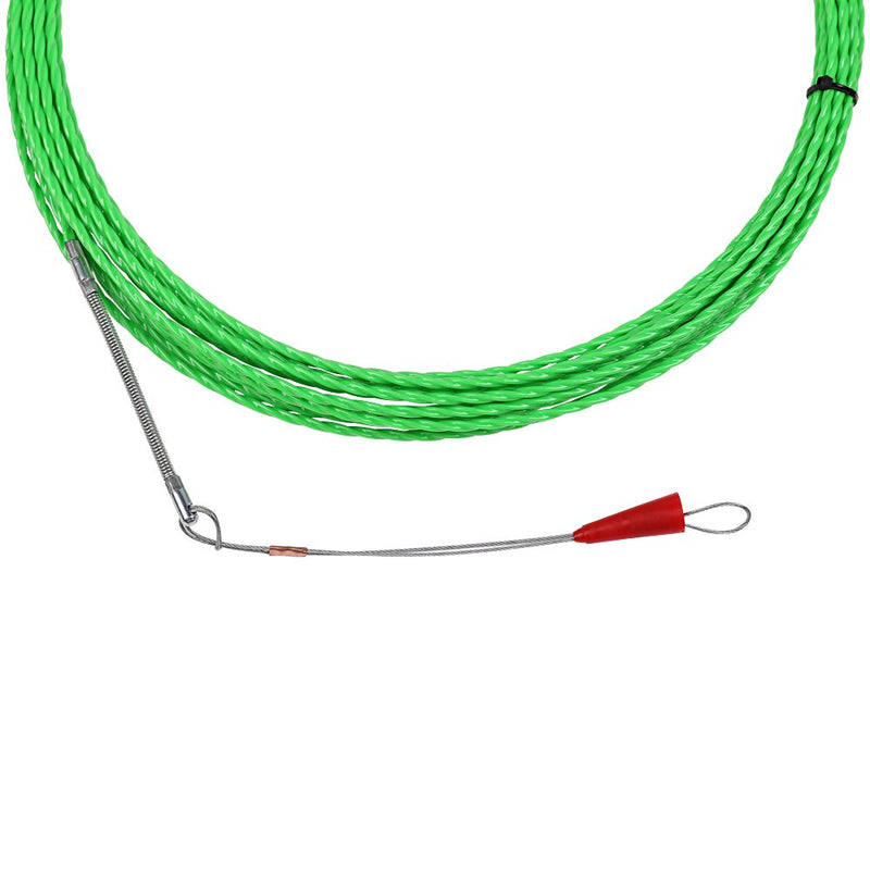 Fish Tape Wire Puller Through Wall Wire Threader Fish plus Fish Cable Fastener with Steel rope 32FT(10M)