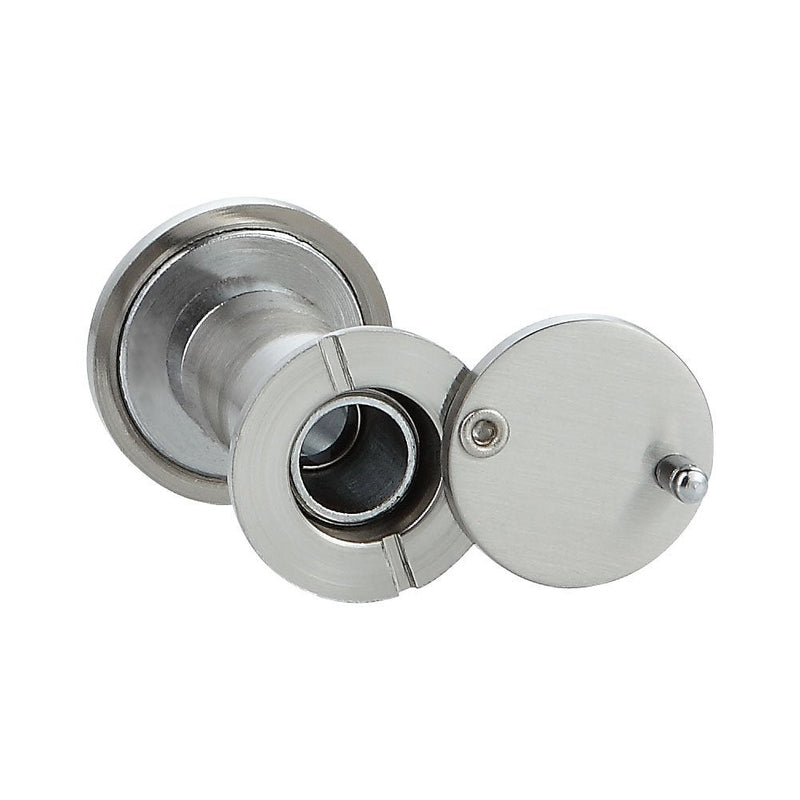 Peephole Front Door Viewer with Privacy Cover, One-Way 220 Degrees in Satin Nickle - NewNest Australia