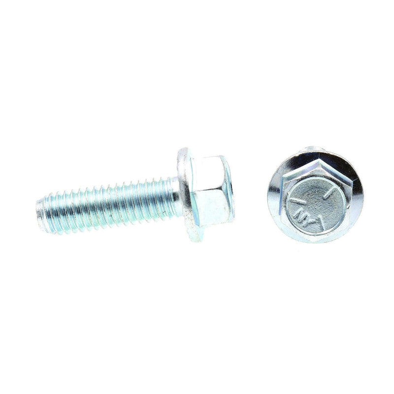 Prime-Line 9091178 Serrated Flange Bolts, 3/8 in.-16 X 1-1/4 in., Zinc Plated Case Harden (25 Pack)