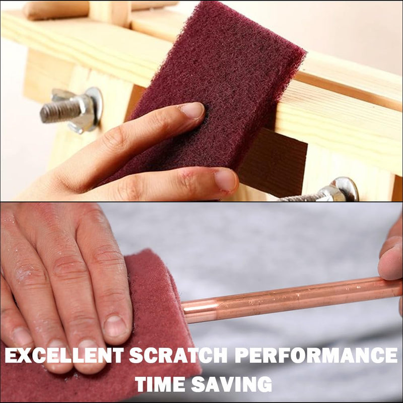 Maroon General Purpose Scuff Pads, Scuffing, Scouring Pad, Sanding, Paint Primer Prep Scratch - Surface Preparation Pad Car Auto Body Woodworking 7447-Premium, 4.7 Inches*15 Feet