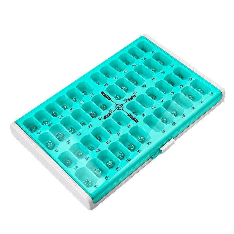 Dental Preformed Temporary Crown Stainless Steel Crown Orthodontic Material | 48pcs/box,Orthodontic Material, Treatment Tools, Consumables,
