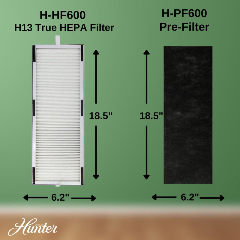 Hunter H-HF600-VP Filter Value Pack with EcoSilver Pre-Filter for HP600