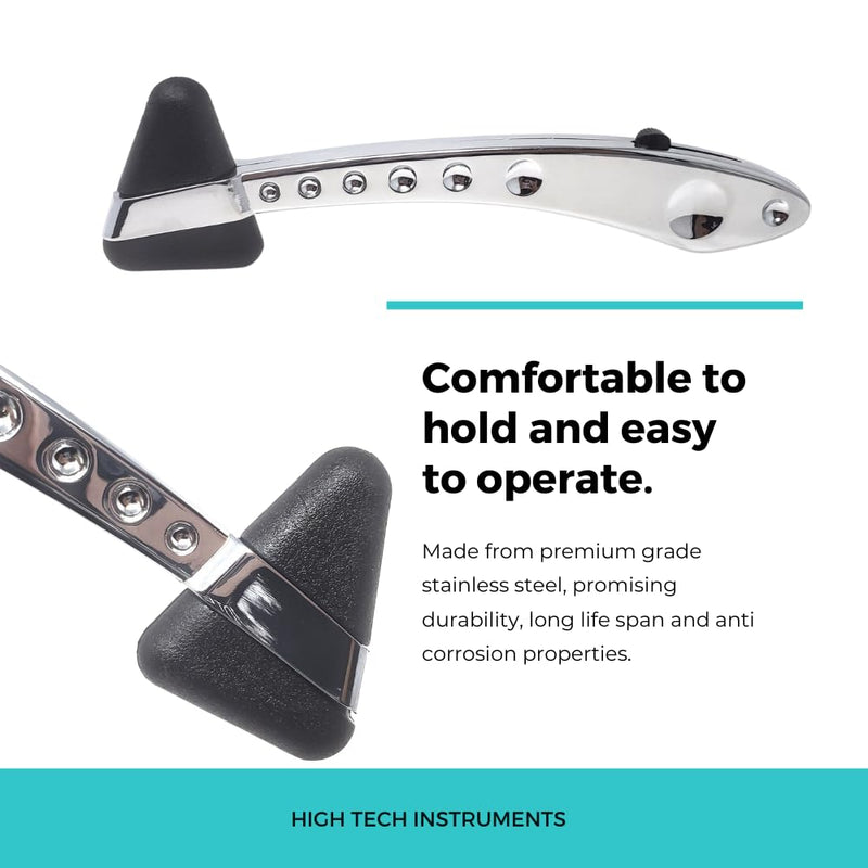 Reflex Hammer Taylor Medical Ergonomic with Neurological Retracting Filament Used by Physicians, Nurses, EMS, Medical Students Made of Stainless Steel