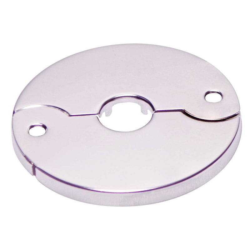 Floor and Ceiling Plate Cover Split Flange Replacement and Repair Kit, Fits 3/8 Inch IPS Galvanized Pipe or 1/2 Inch Copper Pipe, Chrome Finish (Pack of 6)