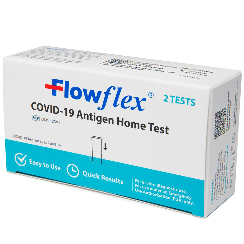 COVID-19 Antigen Home Test kit, 1 Pack, 2 Tests Total. FDA EUA Authorized OTC at-Home Self-Test, Non-invasive Nasal Swab, Easy to Use and No Discomfort, Results in 15 Minutes 1 Count (Pack of 2)