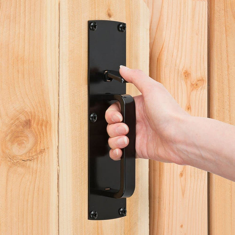 National Hardware N109-050 Gate Thumb Latch, Coated with WeatherGuard Protection, Black Plated Steel 1 Count (Pack of 1)