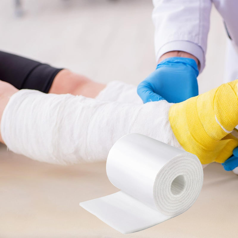 1/4" x 6" x 3 Yard Adhesive Felt Padding Felt Adhesive White Felt Roll Orthopedic Part for Wound Cushioning Cuttable Felt Padding for Provide Cushioning and Support in Pain Foot, 1 Roll