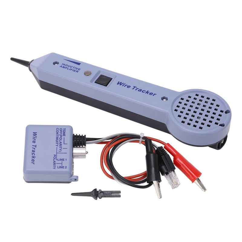 Tone and Probe Kit Network Cable Tracing Tester Kit, Audio Adjustable Wire Tracer and Circuit Tester Professional Tone Tracing Kit Induction Amplifier Cable Toner Detector