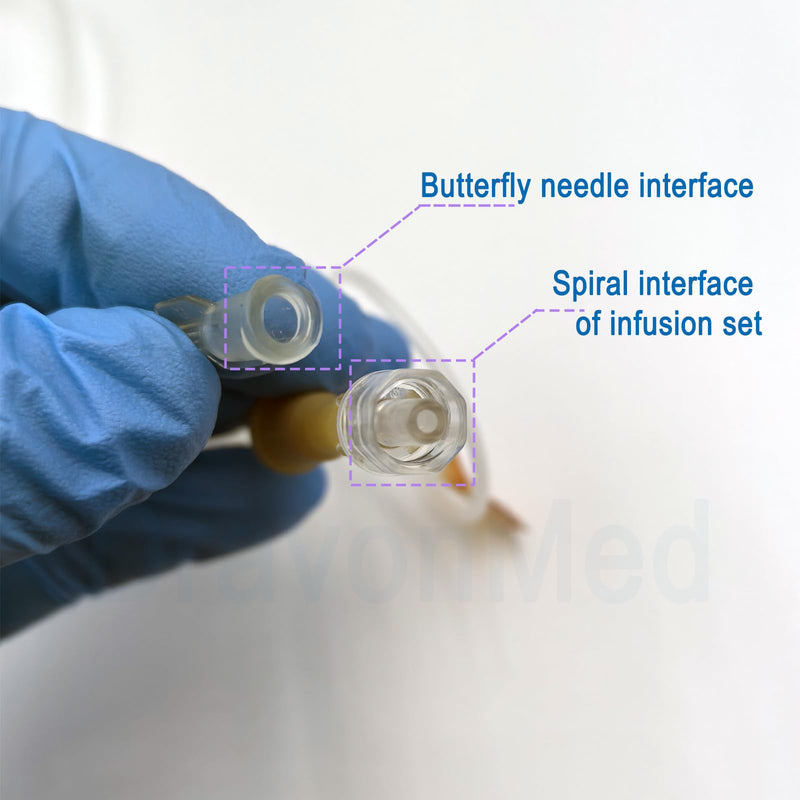 30pcs IV Extension Set, IV Tubing,60’’,Sterile Individual Packaging for Lab and Veterinary (Screw Mouth) 30pcs
