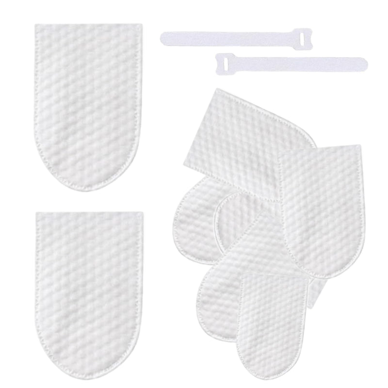 Faucet Filter Cotton Bags, 100 Pieces Universal Bathroom Faucet Filter White, Cloth, 5x10cm, Multi-Layer Filtration, Splash-Proof