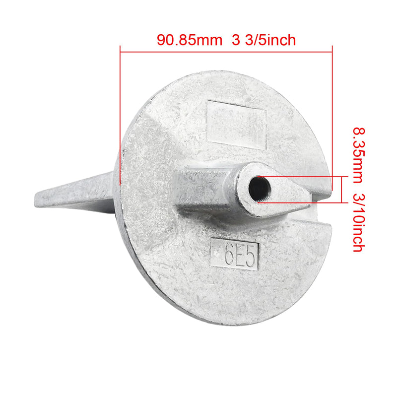 Boat Motor Zinc Trim Tab Anode 6E5-45371-01 Compatible with Yamaha Outboard Engine 115HP-225HP 2/4-stroke, Rep for Sierra 18-6097