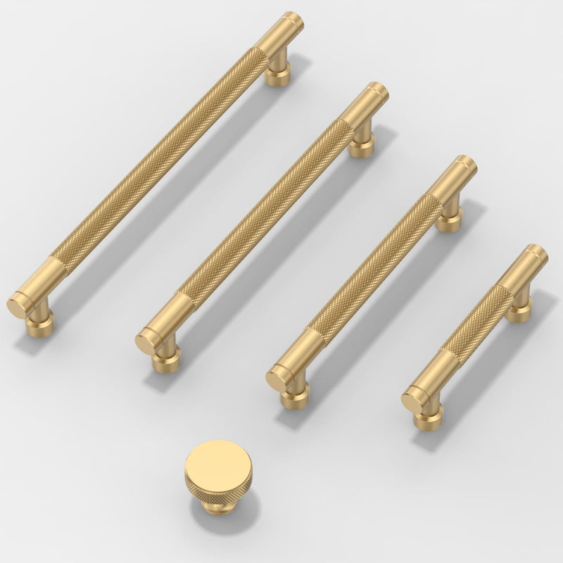10 Pack Champagne Bronze Kitchen Cabinet Knobs 1-1/5 Inch(30mm) Cabinet Pulls Drawer Knobs Cabinet Hardware Knobs for Drawers Single Hole