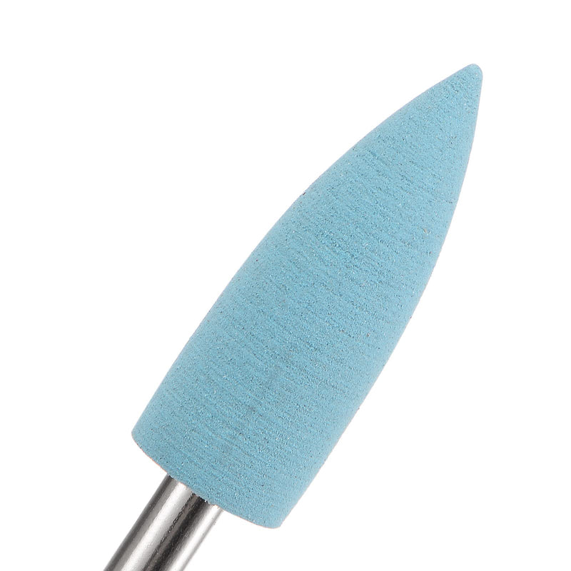 uxcell 6pcs 600 Grits Abrasive Mounted Stone 2.35mm Shank 1/4"(6mm) Dia Pointed Point Heads Stone Grinding and Polishing Wheels for Nail Polishing Light Blue 6 - NewNest Australia