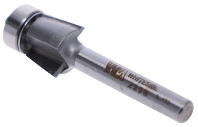 Whiteside 2298 Laminate Edge Bevel Router Bit: 7 Degree Angle, 7/16 Inch Cutting Length, 3/8 Inch Cutting Height, 1/4 Inch Shank, 9/16 Inch Large Diameter