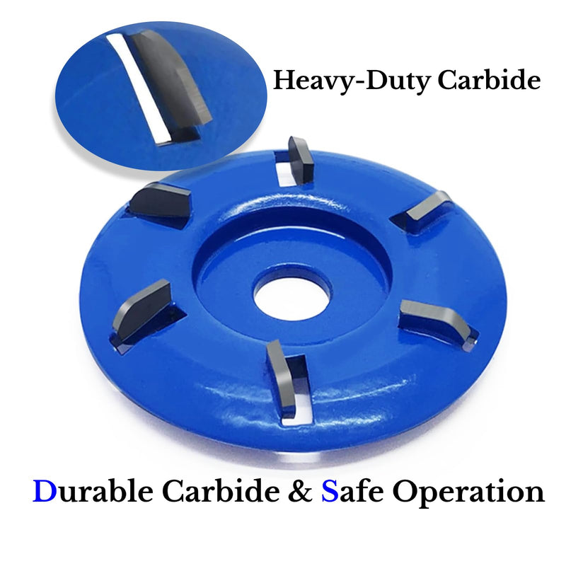 6 Teeth Wood Carving Disc Grinder Wheel 16mm Carving Shaping Disk Wood Turbo Carving Disc Curve Chainsaw Wheel Tool Grinding Wheel Wood Shaping Disc Arc