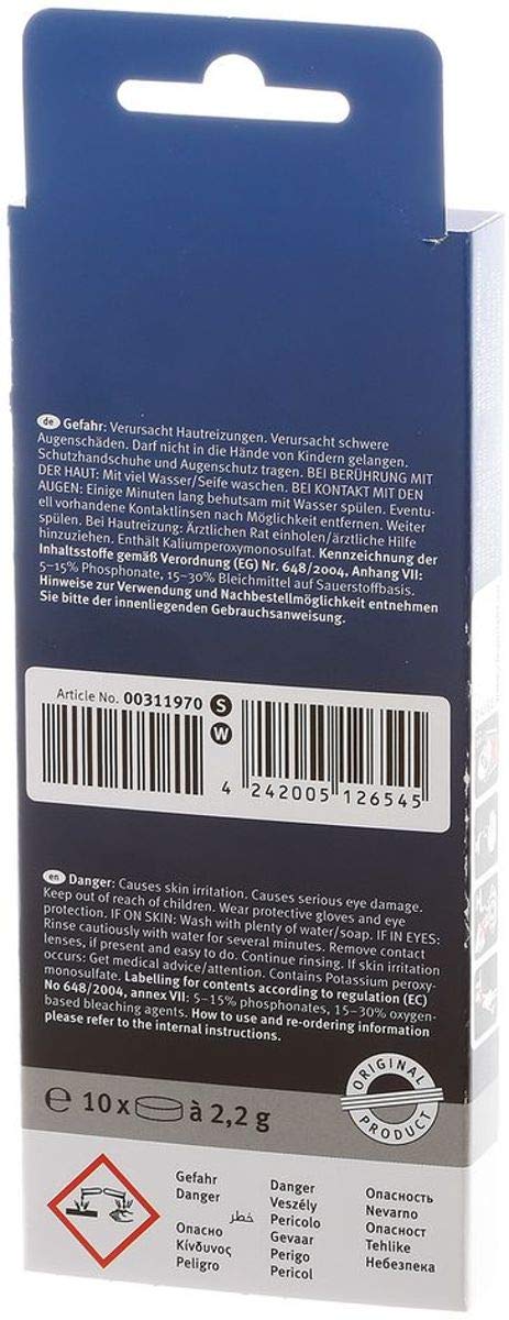 Bosch Cleaning Tablets 311769 311970 For Coffee Machine 10 Count (Pack of 1)