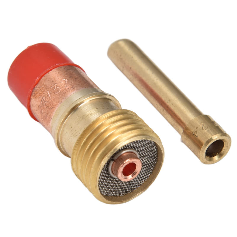 4PCS Gas Lens Kit Welding Torch Consumables Cup Electrode Holder Connector for WP 17 18 26