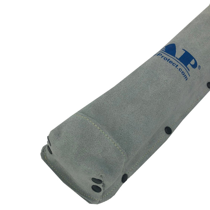 Welding Rod Container, AllyProtect Split Cowhide Leather Electrode Flame Resistance Welding Rod Holder/Rod Bag/Electrode Holder/Welding Rod Storage Container(Grey) Grey