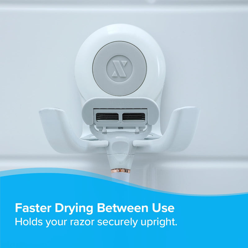 SlipX Solutions Patented On The Dot Power Lock Suction Cup Hook, Razor Holder & Phone Cradle (Perfect for Shower & Mirror, Holds 11 lbs), No-Drilling, No Tools, Rust-Proof, Waterproof, Removeable 1