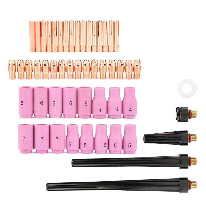53PCS Welding Torch Consumables Kit for WP-9 WP-20 WP-25 Plasma Cutter Nozzles Collets Gas Lens Accessories